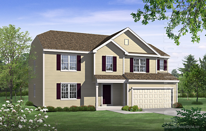 House Illustrations - Home Renderings - Decatur AL