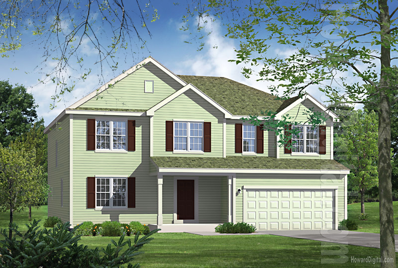 House Illustrations - Home Renderings - Gadsden AL