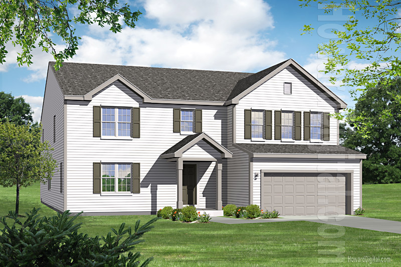 House Illustrations - Home Renderings - Homewood AL