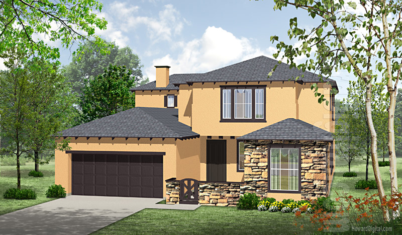 House Illustrations - Home Renderings - Bullhead City AZ