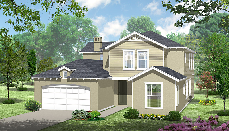 House Illustrations - Home Renderings - Flagstaff AZ