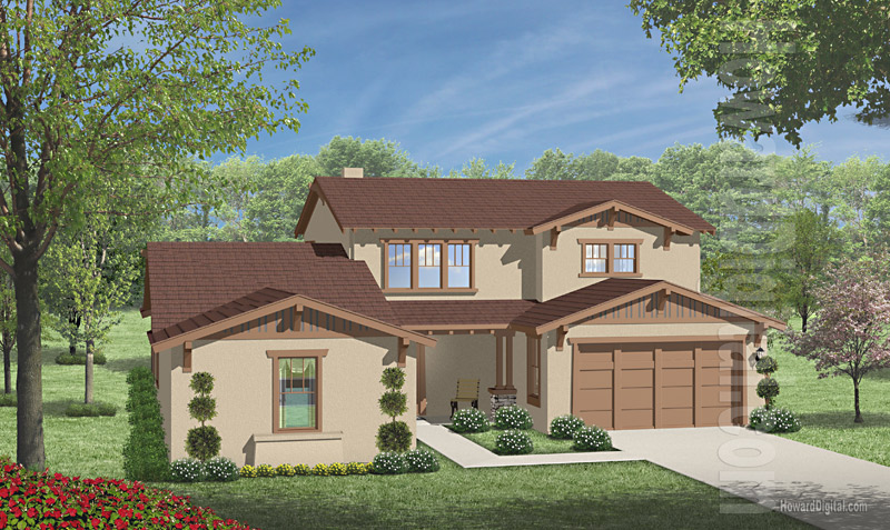 House Illustrations - Home Renderings - Conway AR