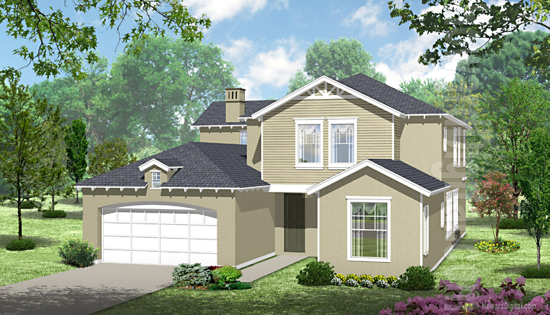 House Illustrations - Home Renderings - North Little Rock AR
