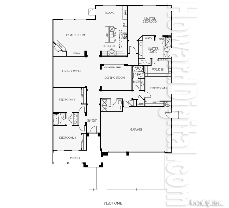 House Illustrations Net-Finity - Centex Floor Plan 2 home series