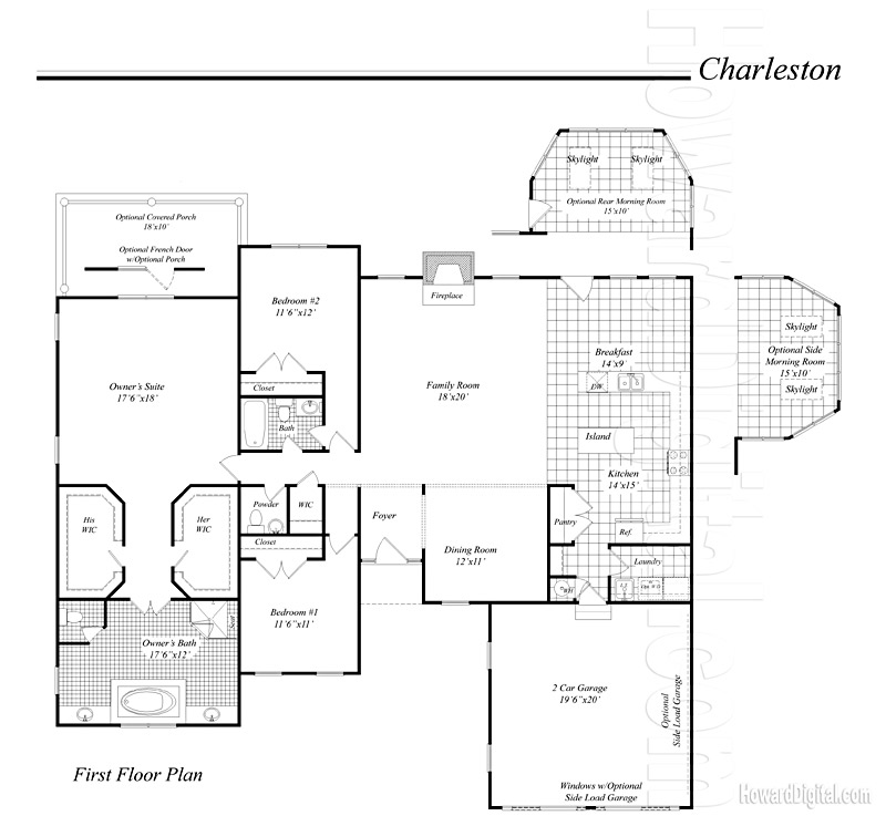 House Illustration Classic Home