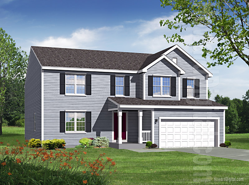House Illustrations - Home Renderings - Highlands Ranch CO