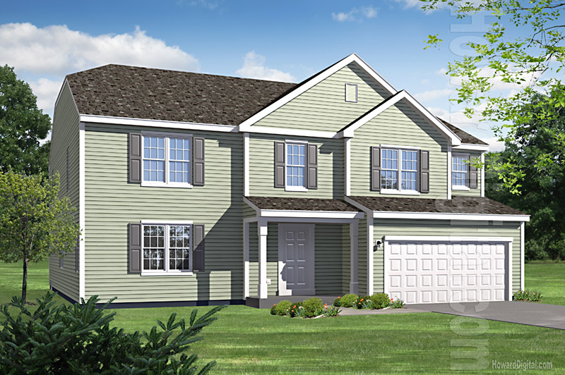 House Illustrations - Home Renderings - Georgetown DE