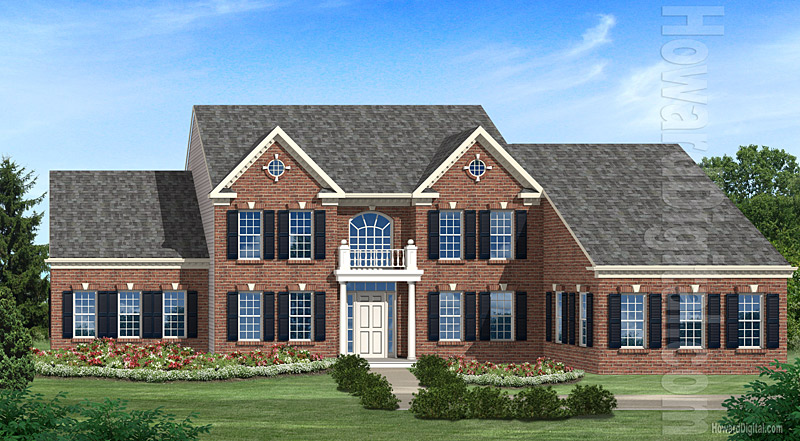 House Illustrations - Home Renderings - Pike Creek DE