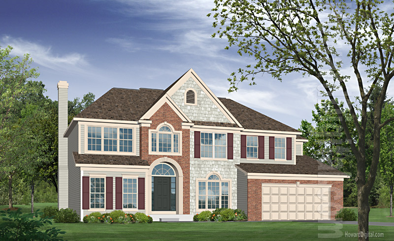 House Illustrations - Home Renderings - Alpharetta GA