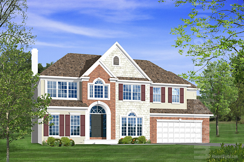 House Illustrations - Home Renderings - East Point GA