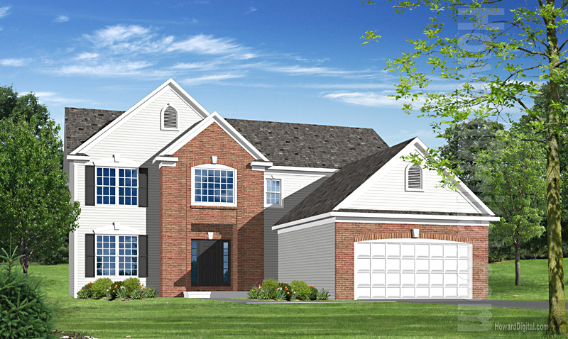 House Illustrations - Home Renderings - Peachtree City GA