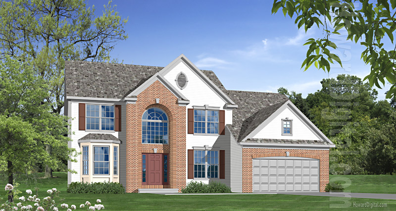 House Illustrations - Home Renderings - Redan GA