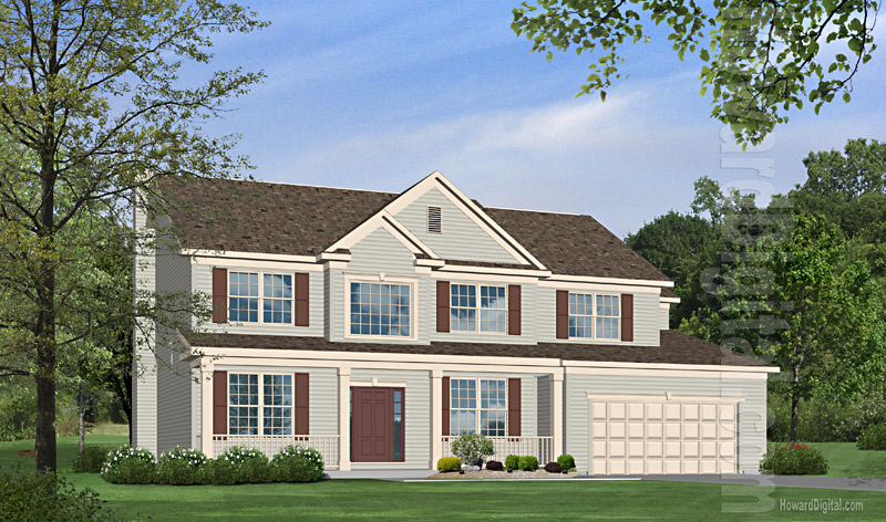 House Illustrations - Home Renderings - Rome GA