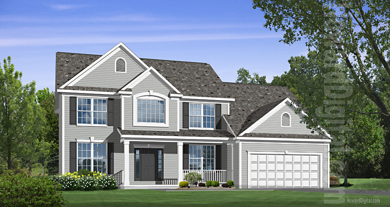 House Illustrations - Home Renderings - Sandy Springs GA