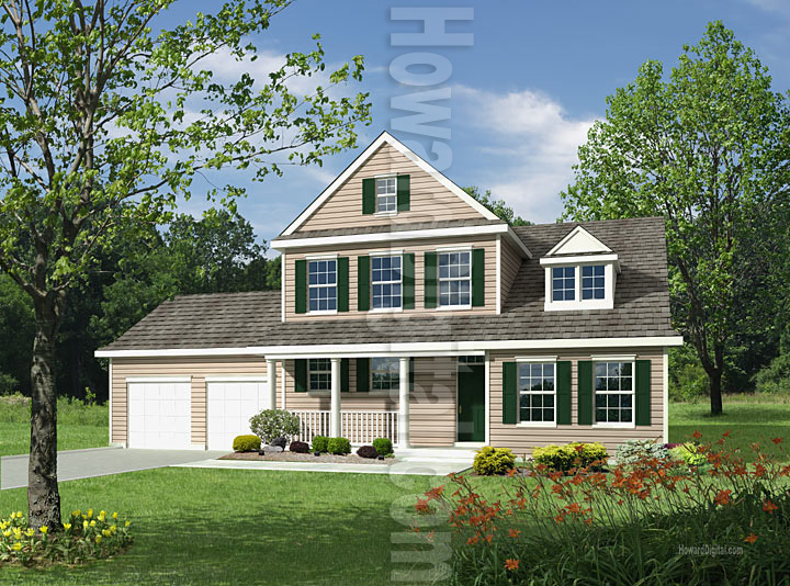 House Illustration Pinstripe Marketing