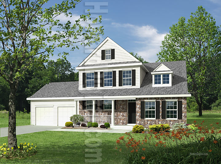 Home Rendering Pinstripe Marketing