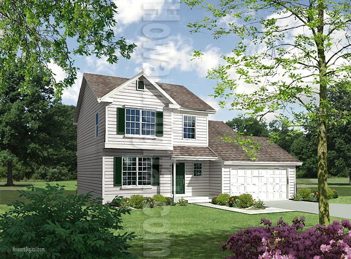 Home Rendering Pinstripe Marketing