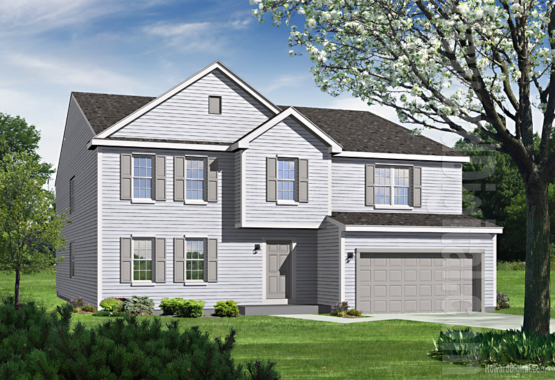 House Illustrations - Home Renderings - Bel Air South MD