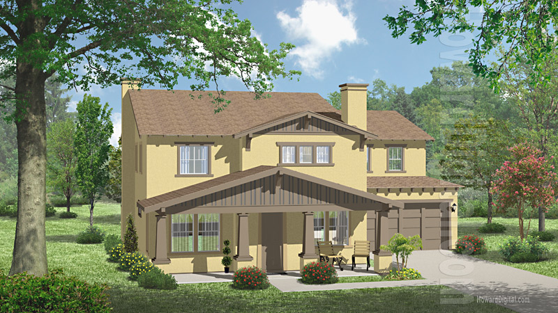 House Illustrations - Home Renderings - Frederick MD