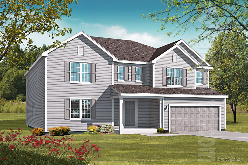 House Illustrations - Home Renderings - Gaithersburg MD