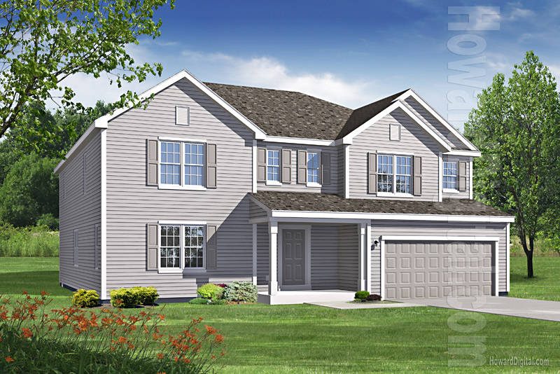 House Illustrations - Home Renderings - Towson MD