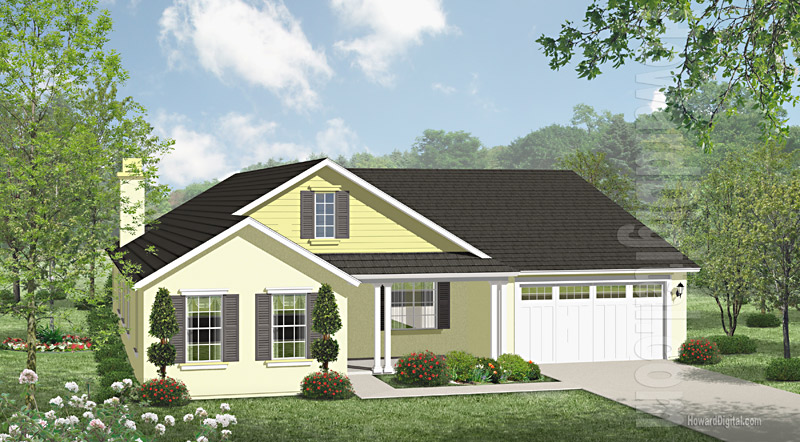 House Illustrations - Home Renderings - Vicksburg MS