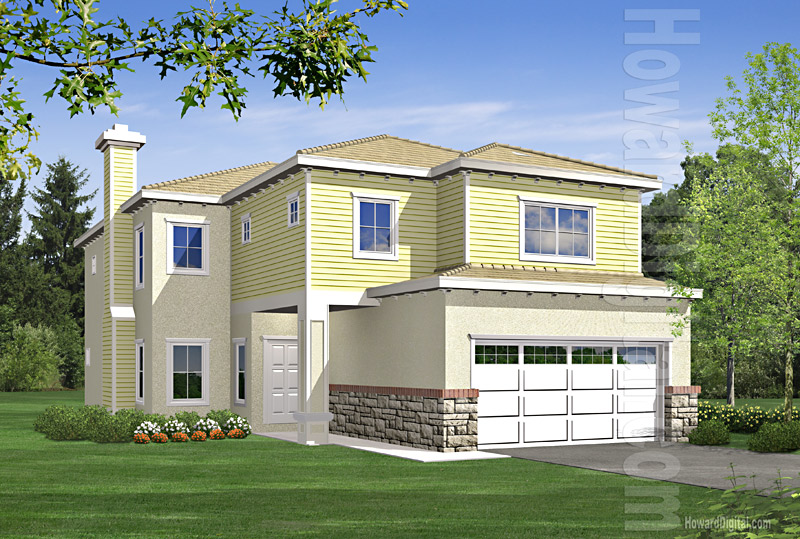 House Illustrations - Home Renderings - Paradise NV