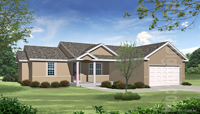 House Illustrations - Home Renderings - Albuquerque NM