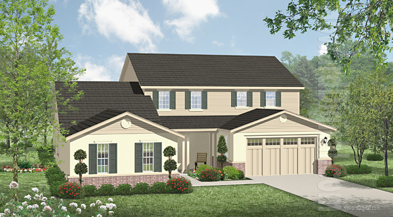 House Illustrations - Home Renderings - Bakersfield CA