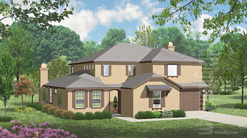 House Illustrations - Home Renderings - Sacramento CA