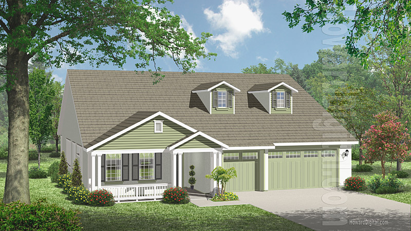 House Illustrations - Home Renderings - San Jose CA