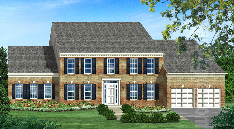 House Illustrations - Home Renderings - Easley SC