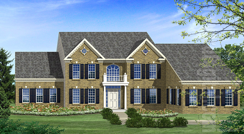 House Illustrations - Home Renderings - Taylors SC