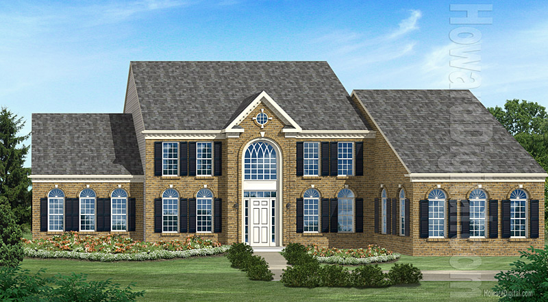 House Illustrations - Home Renderings - Wade Hampton SC