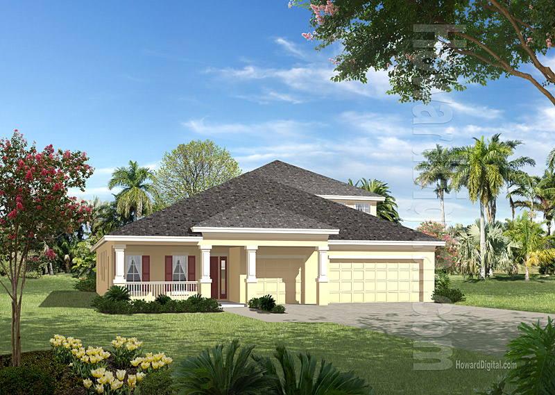 House Illustrations - Home Renderings - Arlington TX