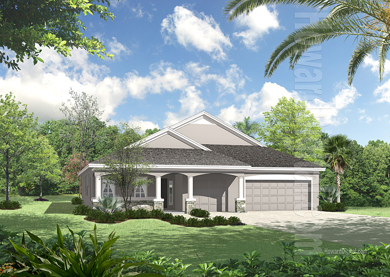 House Illustrations - Home Renderings - Fort Worth TX