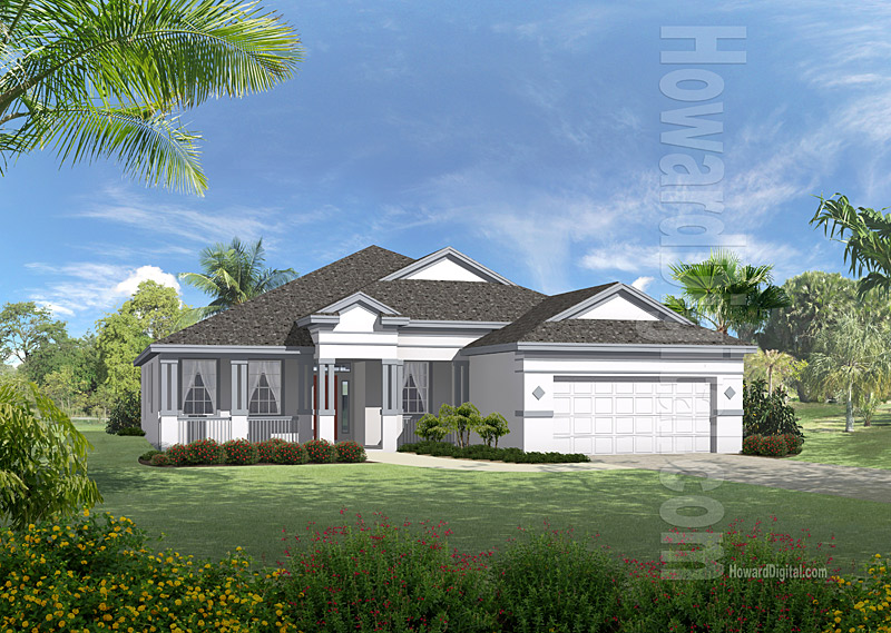 House Illustrations - Home Renderings - Laredo TX