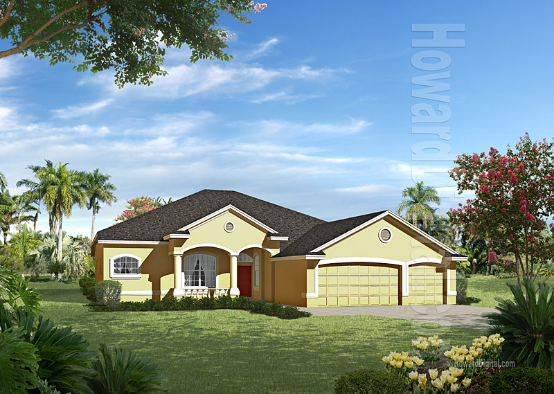 House Illustrations - Home Renderings - Lubbock TX