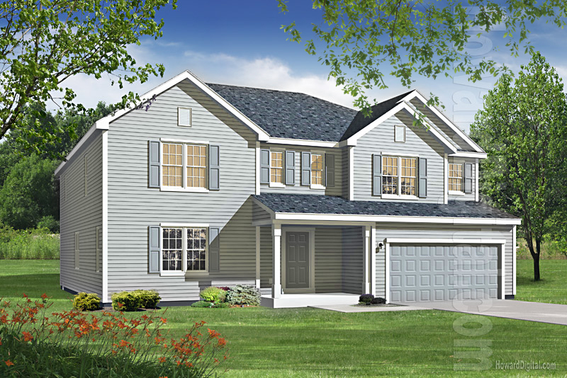 House Illustrations - Home Renderings - Reston VA