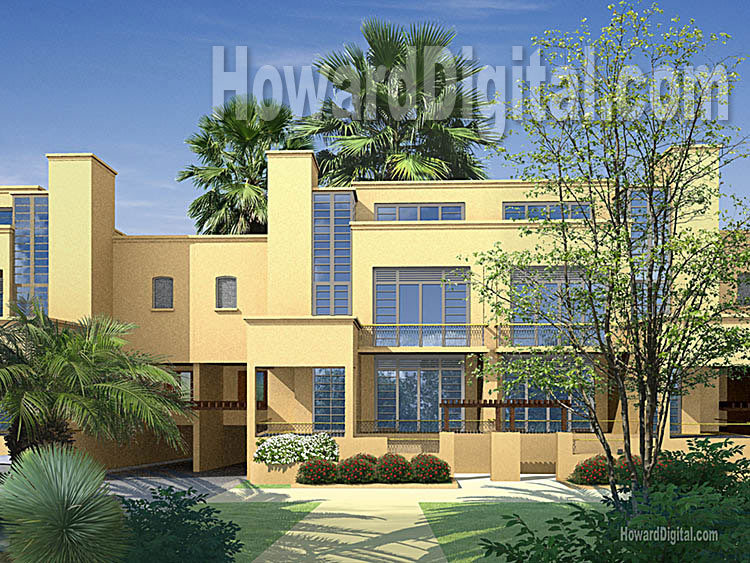 Architectural Rendering  Residential Condominium Development India