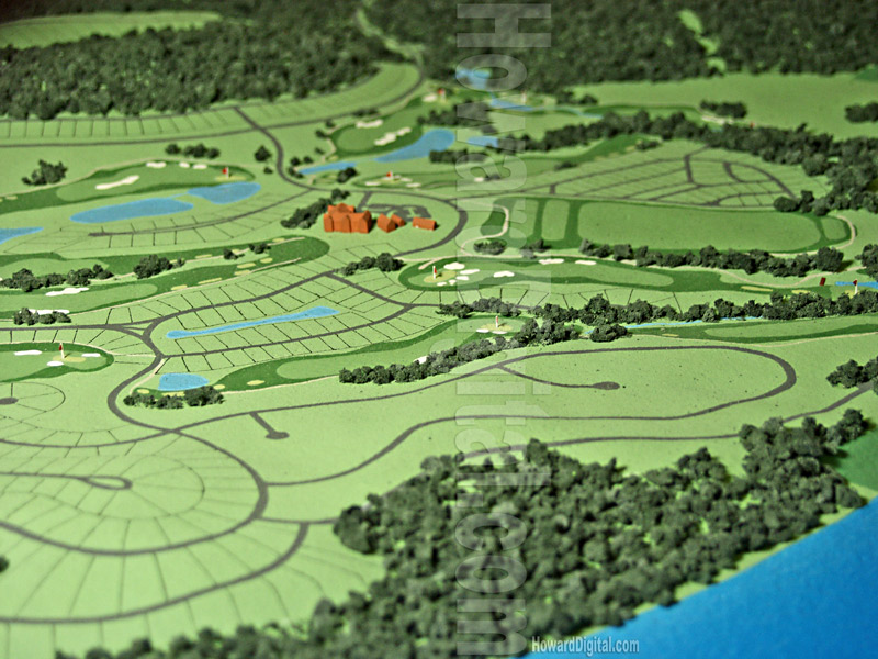 Golf Course Models - Tennesee National Golf Course Model - Loudon, Tennessee, TN Model-03