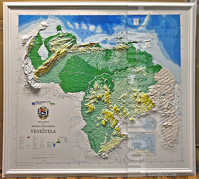 Venezuela 3D Map