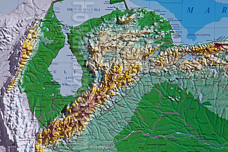 Venezuela Area Map