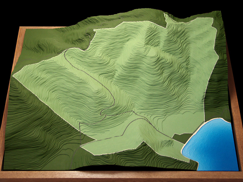 Maho Bay Topo Model - Maho Bay Topographic Models - Maho Bay, St John, US Virgin Island