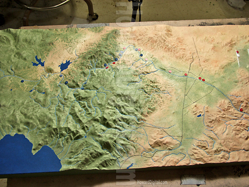 Nevada Topographic Modelss - Truckee River Topographic Model - Truckee, Nevada, NV Model