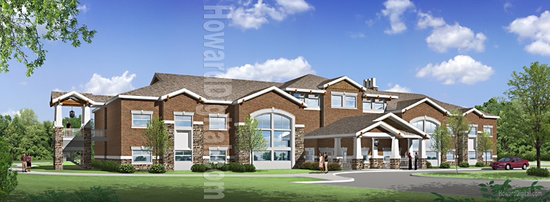 3D Rendering - Hospitality House of Winston-Salem - Winston-Salem, North Carolina NC