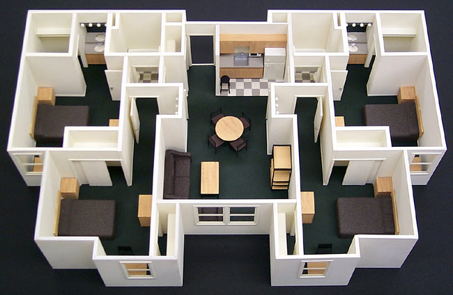 Interior Scale Model - Howard Architectural Models Callaway Dorms Model