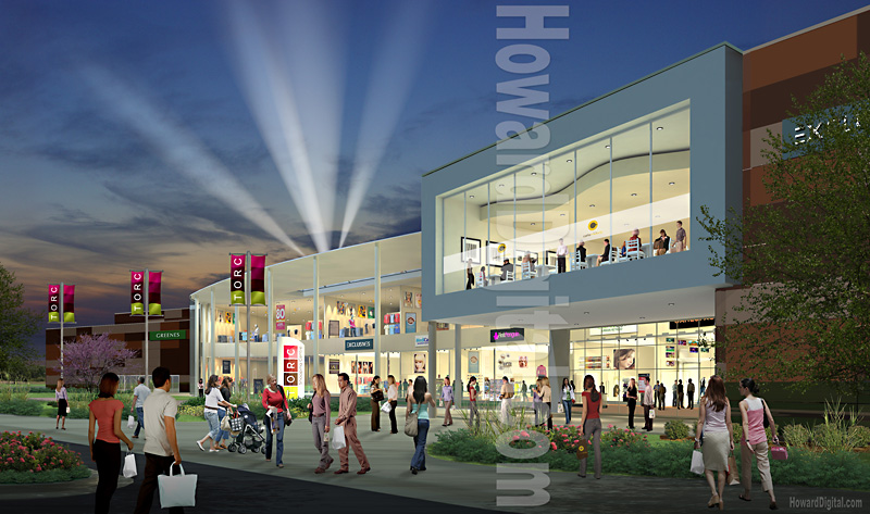 Torc Shopping Mall Exterior Renderings