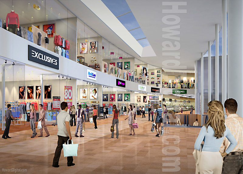 Torc Shopping Mall Interior Renderings