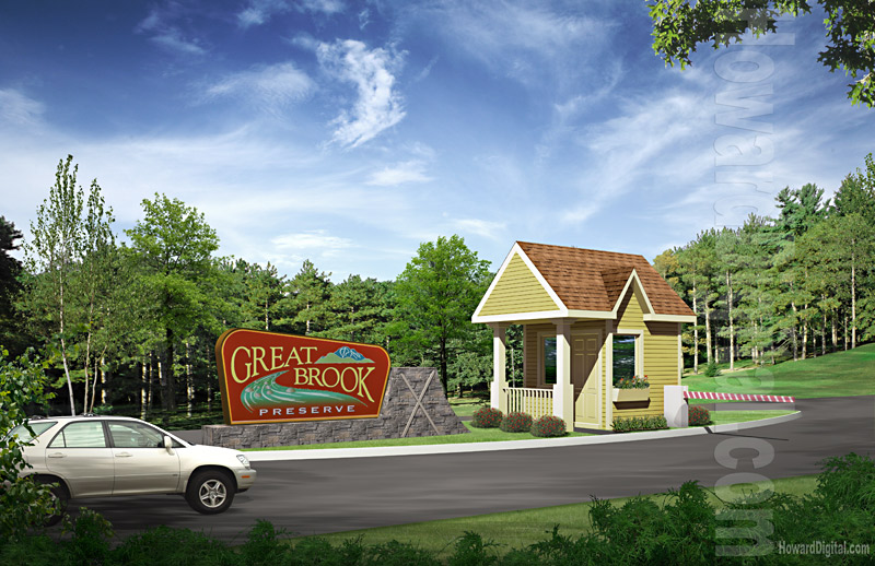 Architectural Rendering - Great Brook Preserve Resort - Maines Sunday River area ME